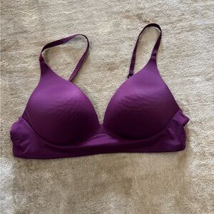 Purple Ambrielle Super Soft Plunge Bra